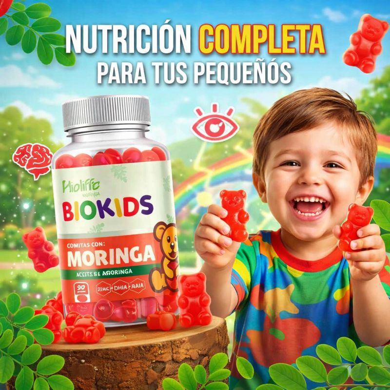 BIOKIDS MORINGA® – Gomitas Nutritivas para Niños