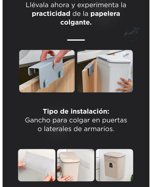 🗑️ ¡Di Adiós al Desorden! | Papelera Colgante