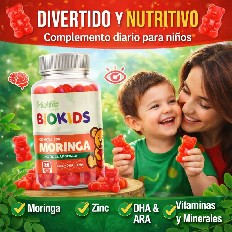 BIOKIDS MORINGA® – Gomitas Nutritivas para Niños